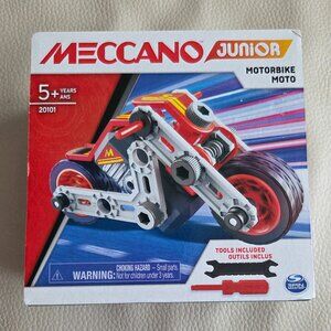 Meccano Junior Motorbike STEAM Building Kit - Made in France